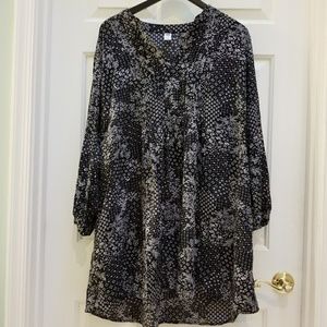 Black and white swing dress